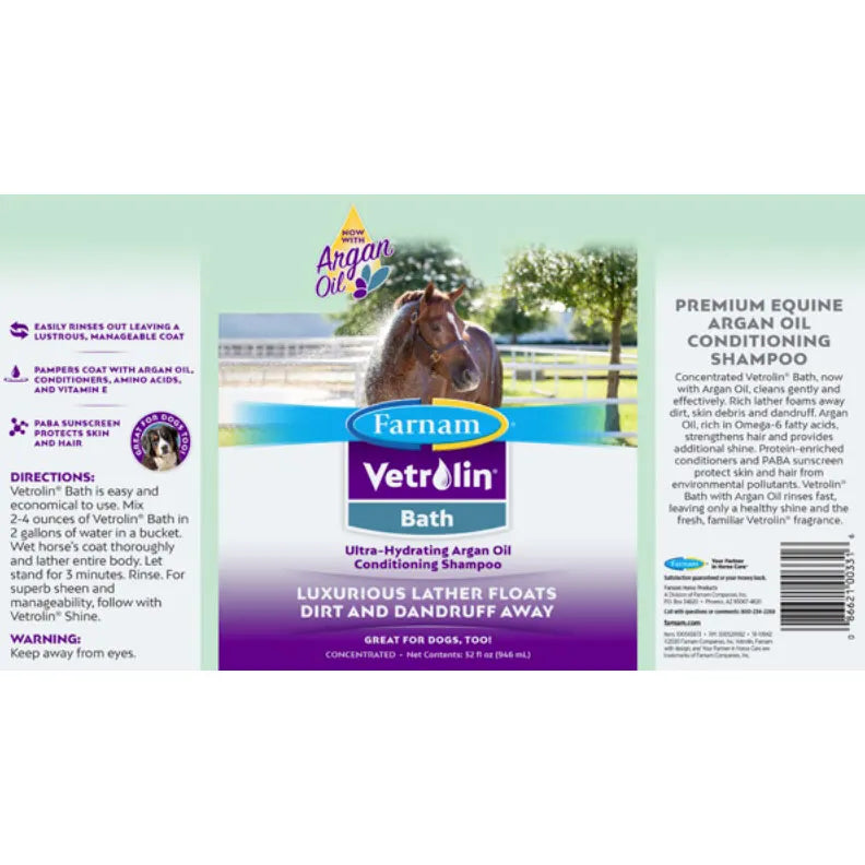 FARNAM Vetrolin Bath šampon z Arganovim oljem 1l