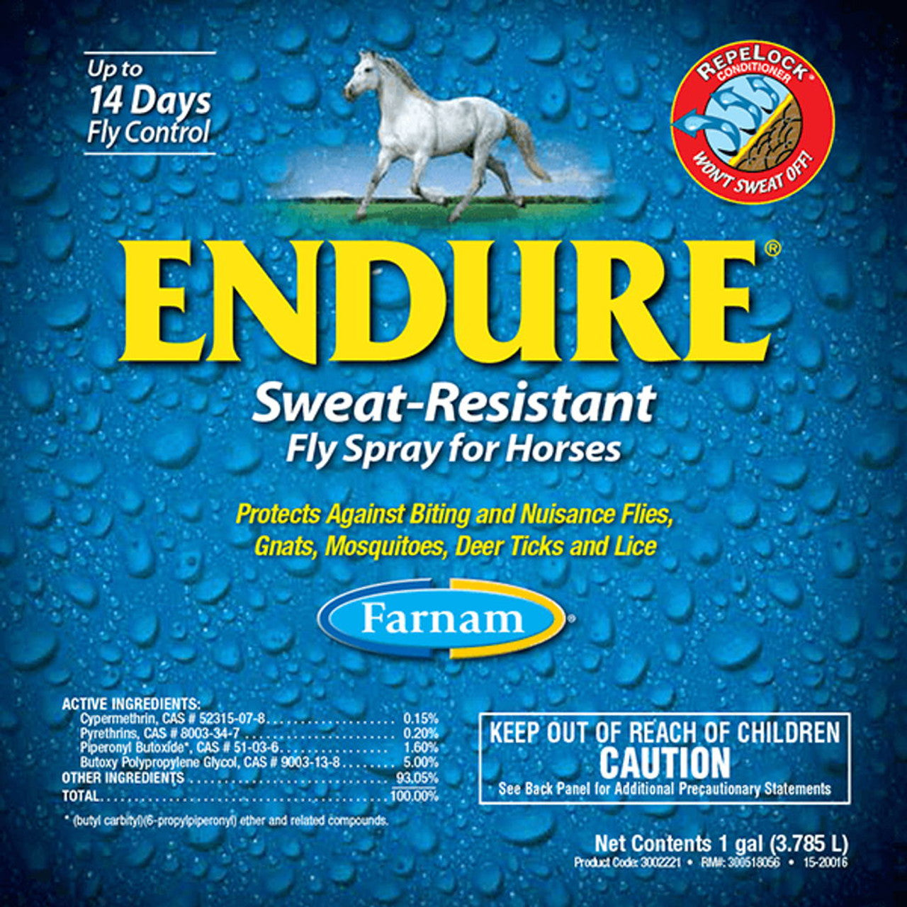 FARNAM Endure sweat-resistant fly sprej za konje 1l