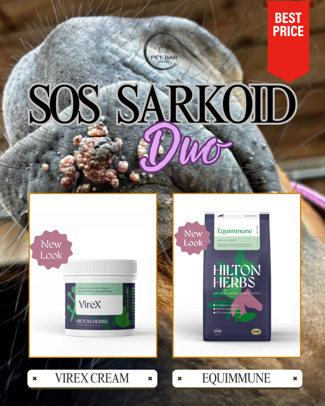 SOS SARKOID DUO, Virex krema in dodatek za imunski sistem